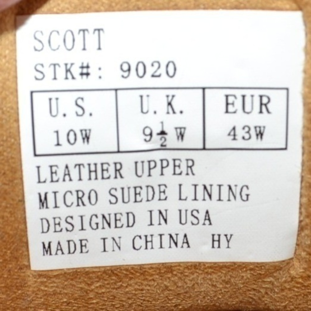Dr. Comfort SCOTT Mens Brown Leather Hook and Loop Comfort‎ Shoes Size 10W - Picture 7 of 10